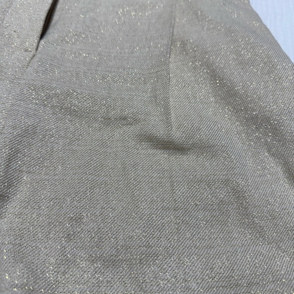 Zara Beige Metallic High-Waist Women’s Shorts - Picture 2 of 5